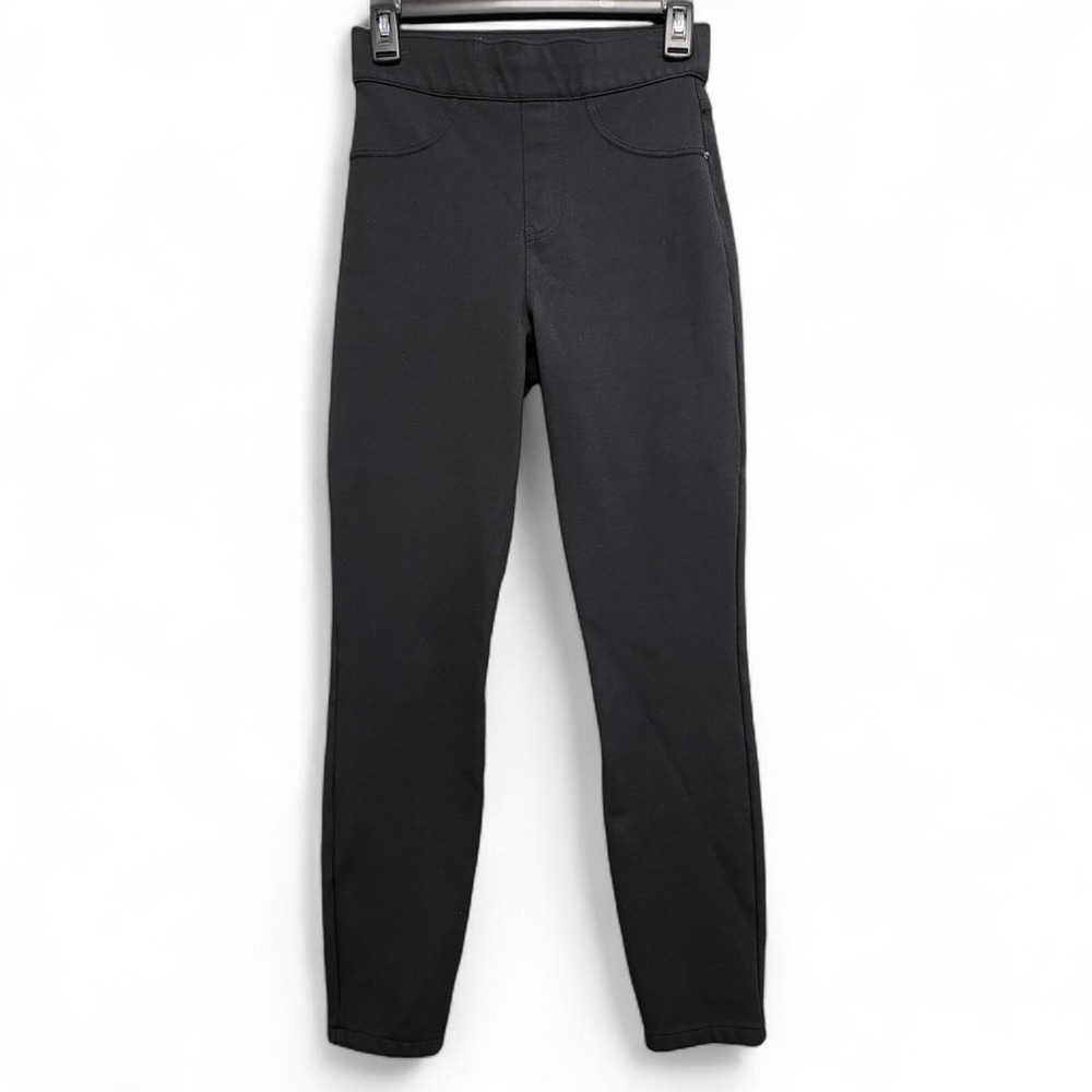 Spanx The Perfect Pant Ankle 4 Pocket Pants Womens Small Black Ponte‎ Stretch